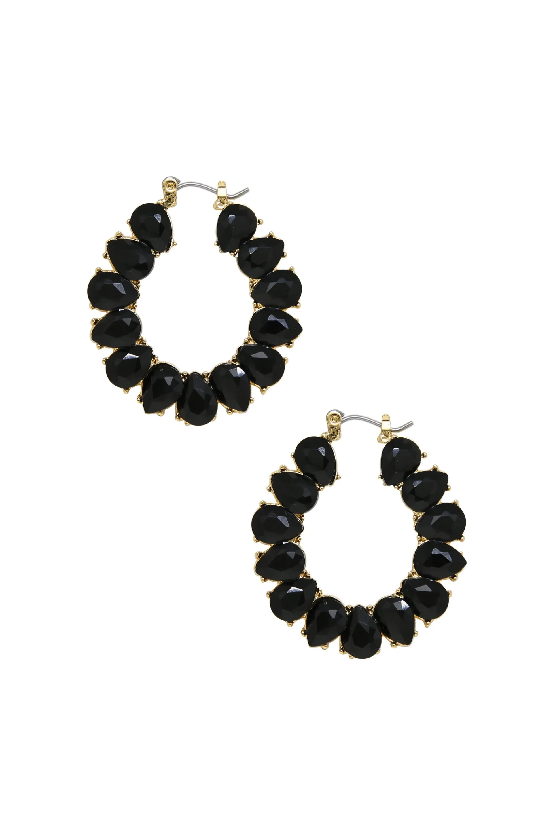 Statement Crystal Hoop Earrings