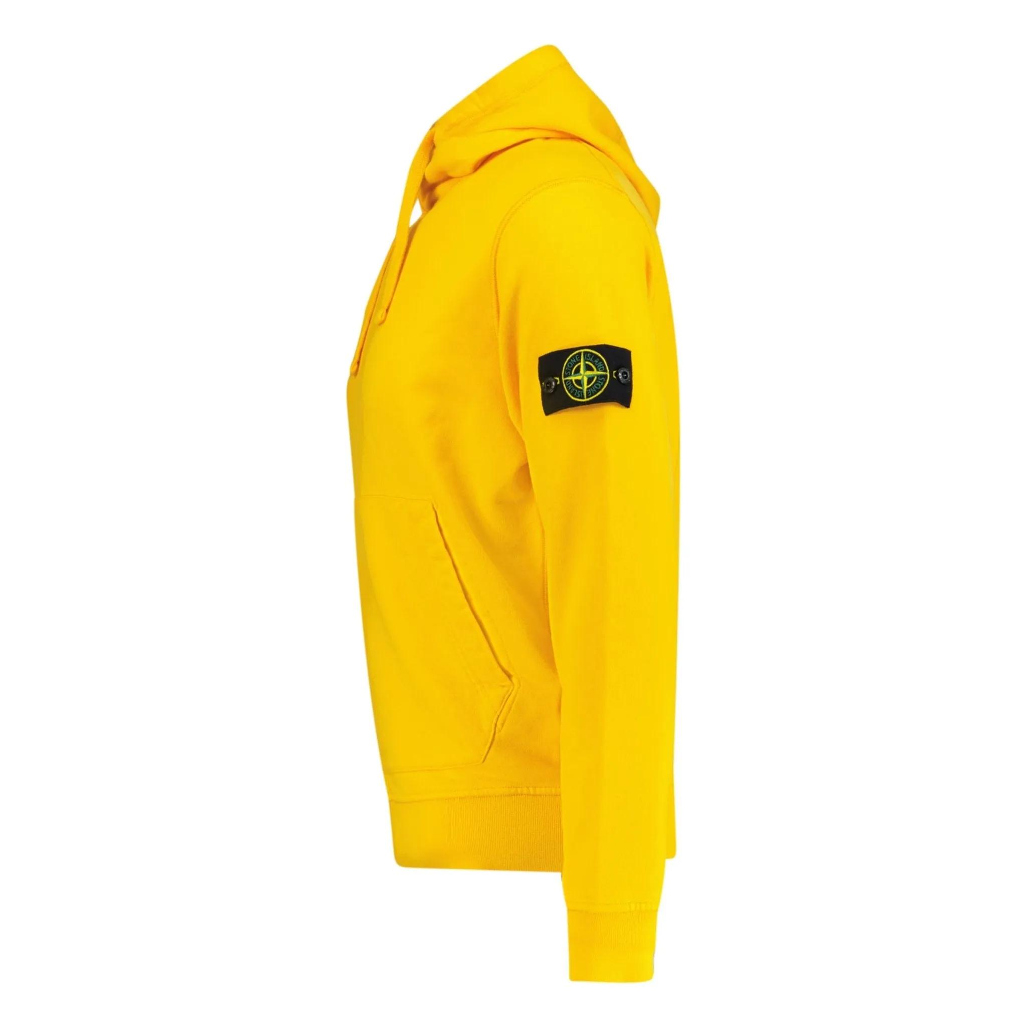 STONE ISLAND BASIC BADGE HOODED SWEATSHIRT ORANGE