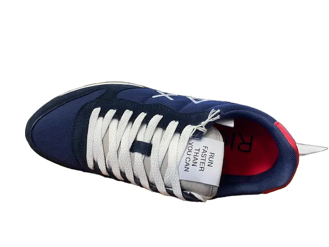 Sun68 men's sneakers Tom Solid Nylon Z42101 07 navy blue