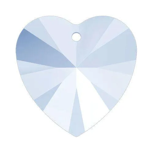 Swarovski 14mm Heart Pendant - Air Blue Opal (1pc)