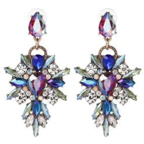 Swing from the Chandelier Blue Multi Earrings