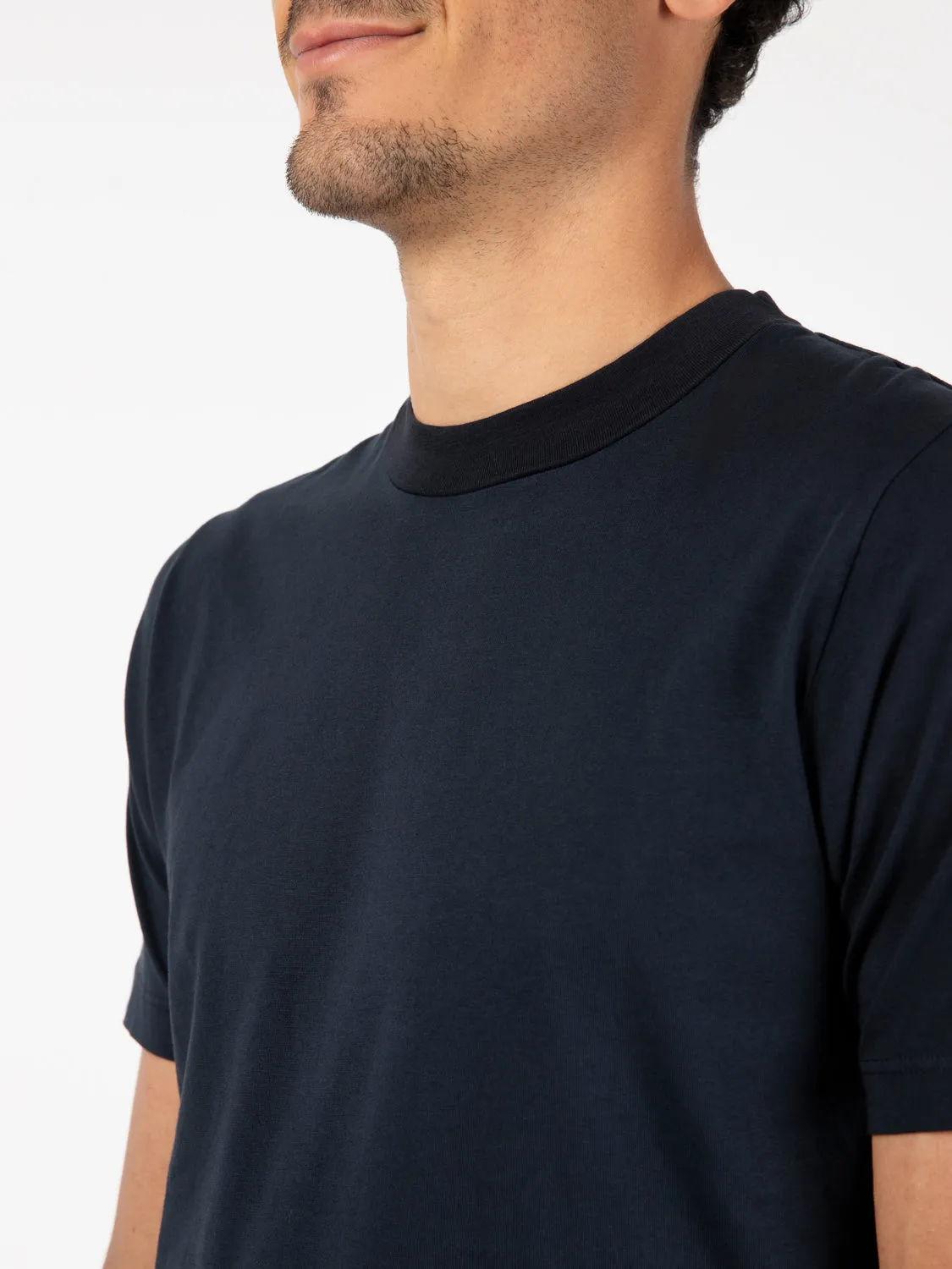 T-shirt basic a maniche corte blu scuro