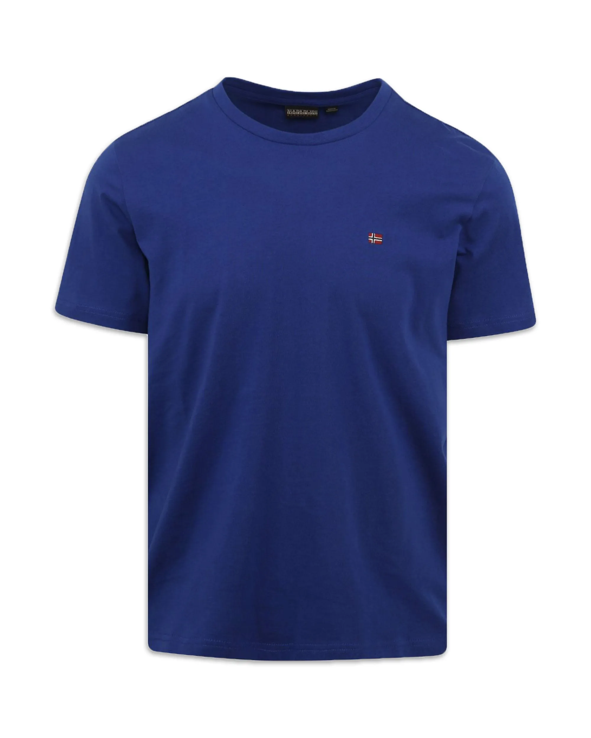 T-Shirt Uomo Napapijri Basic Logo Azzurro