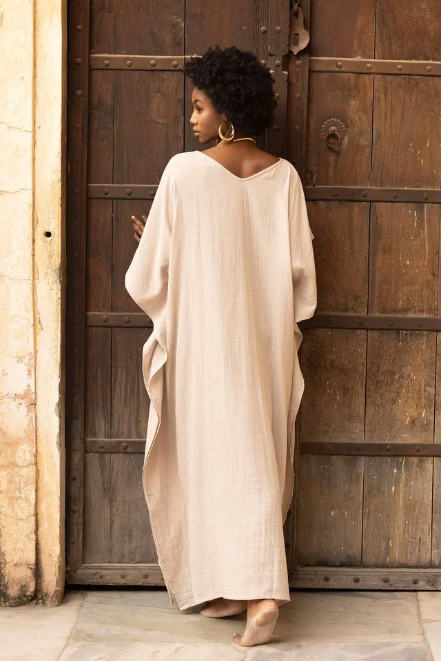 Tabitha Maxi Kaftan - Beige