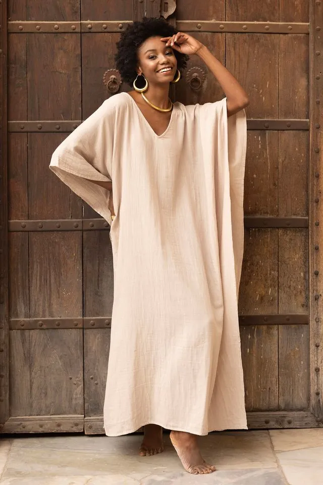 Tabitha Maxi Kaftan - Beige