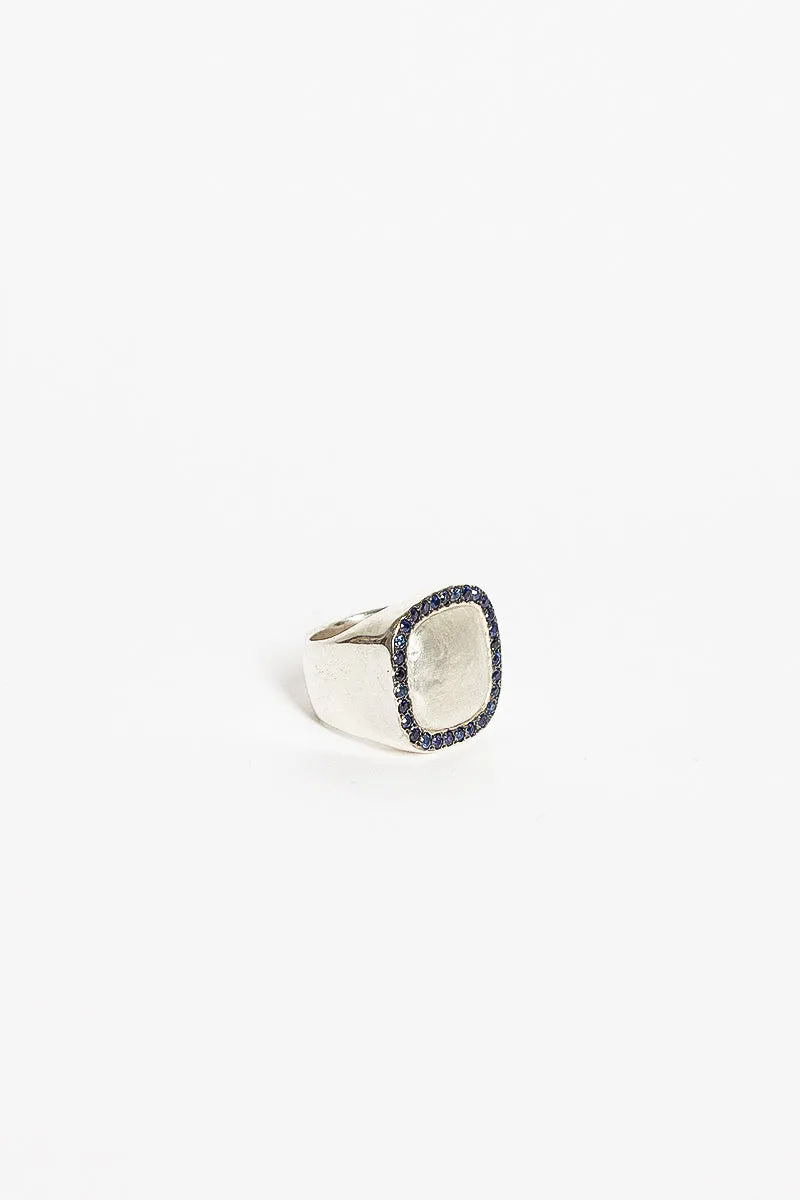 Tashan Sterling Silver Blue Sapphire Ring