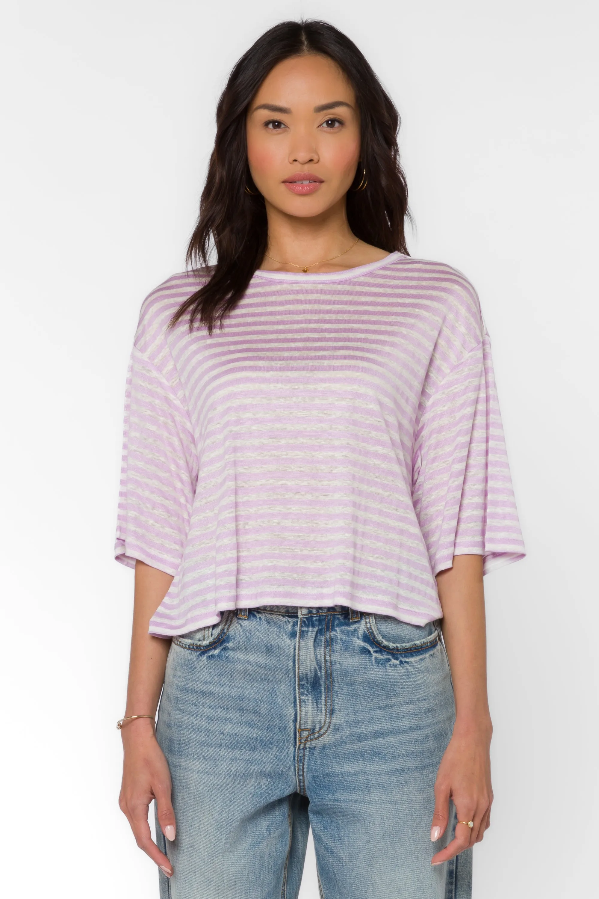 Teller Periwinkle Stripe Tee