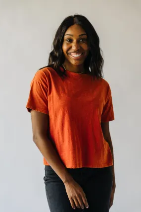 The Talayna Oversized Tee in Orange