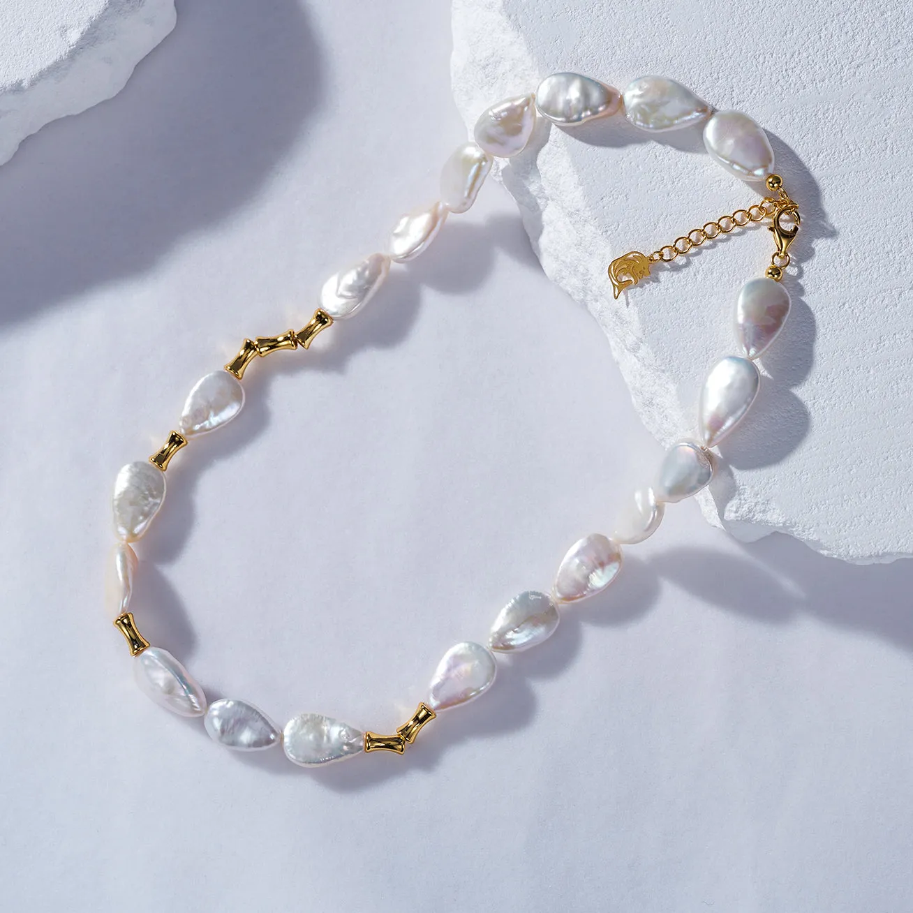 Top Lustre Freshwater Baroque Pearl Necklace WN00588