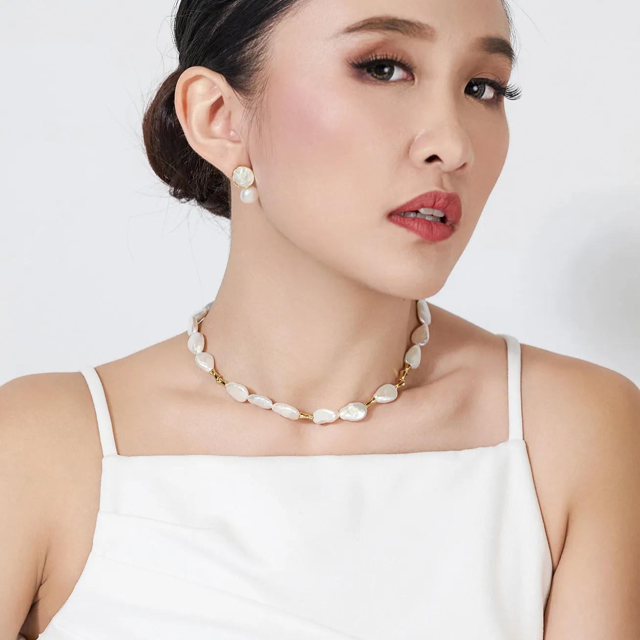 Top Lustre Freshwater Baroque Pearl Necklace WN00588