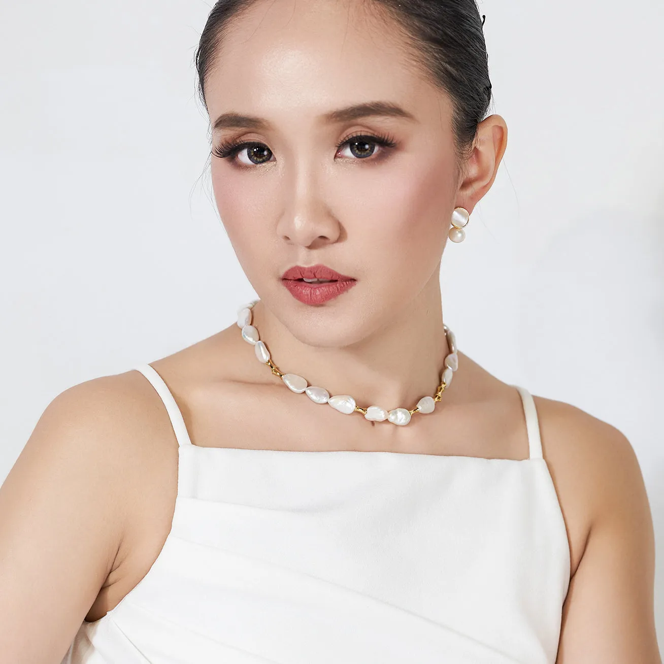 Top Lustre Freshwater Baroque Pearl Necklace WN00588