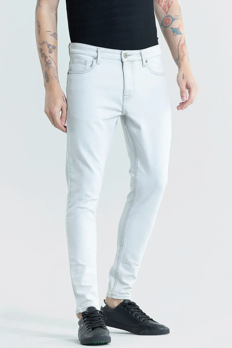 Urban Edge Ice Blue Skinny Fit Jeans