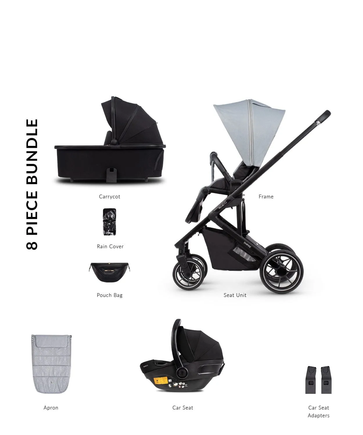 Venicci Empire 3in1 Travel System - Urban Grey