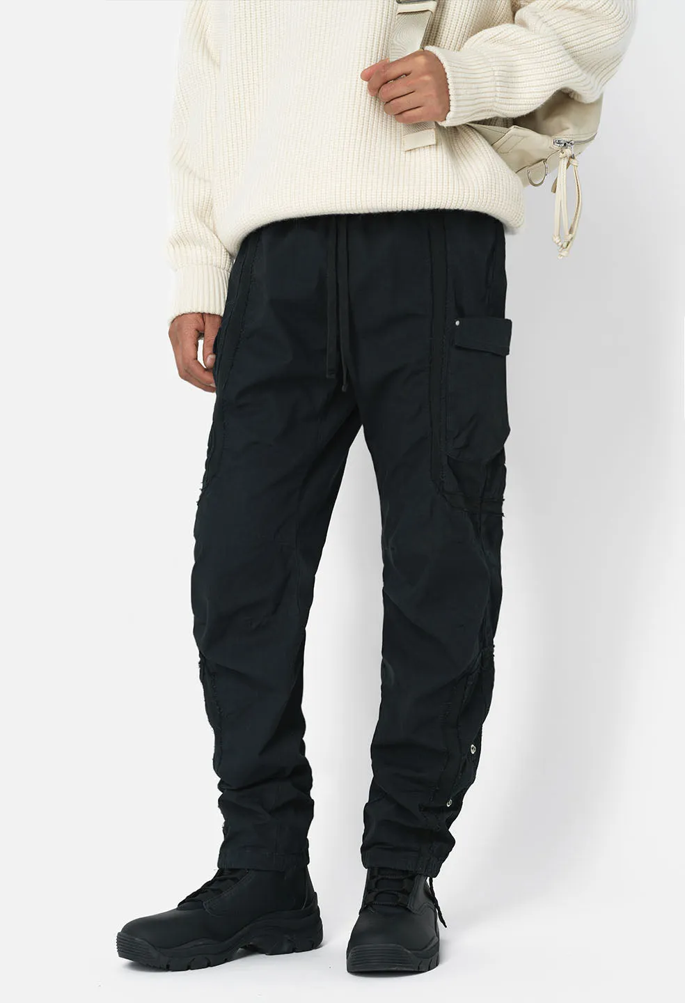 Vintage Slab Cargo Pant / Black