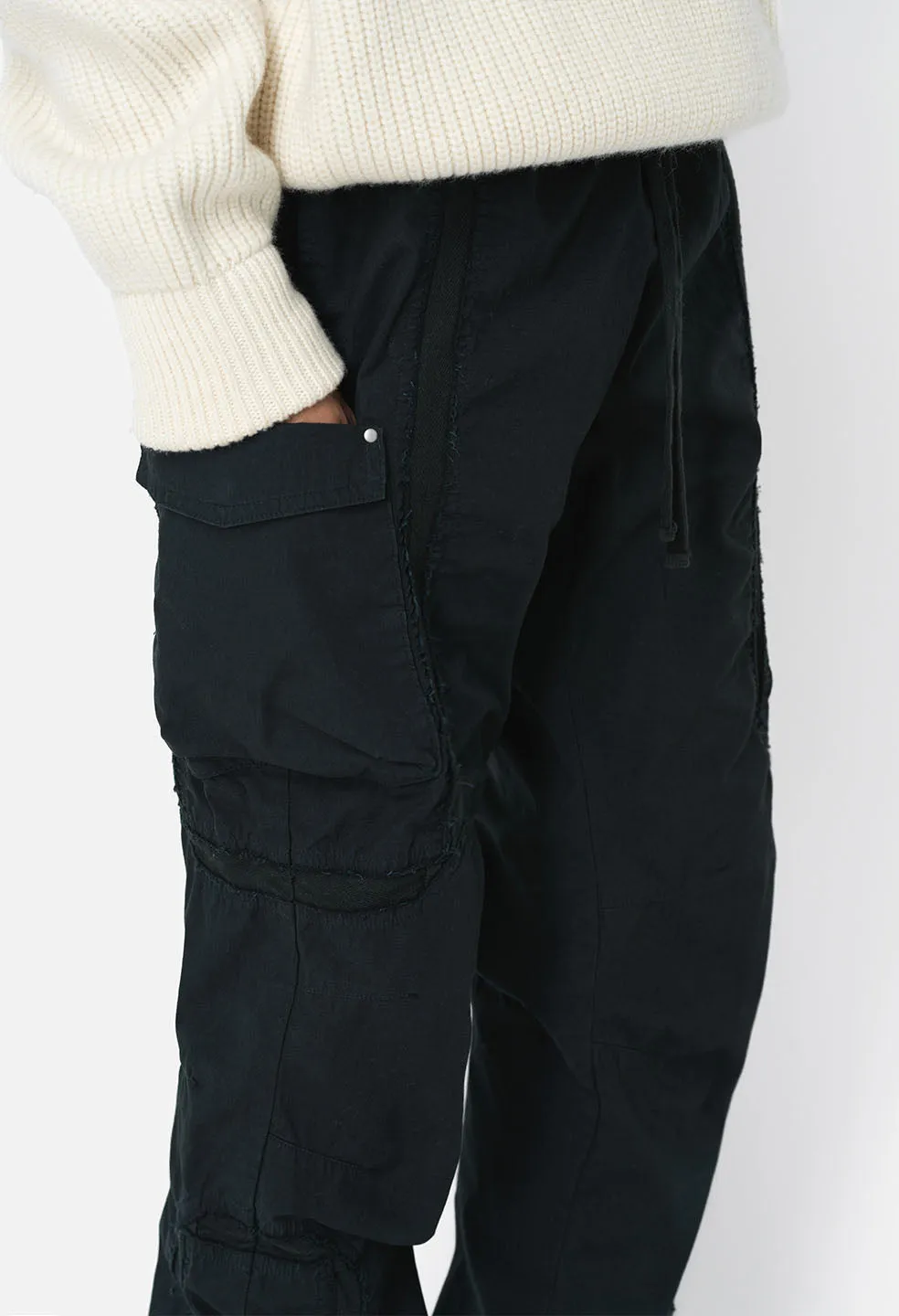 Vintage Slab Cargo Pant / Black