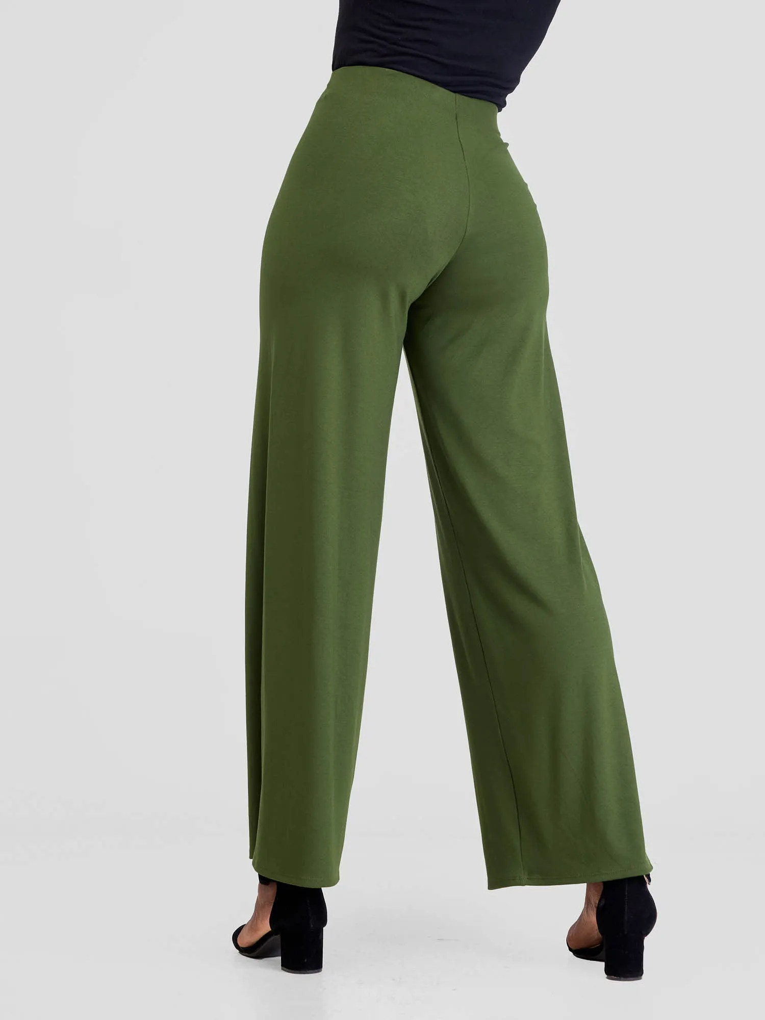 Vivo Basic Palazzo Pants  - Hunters Green