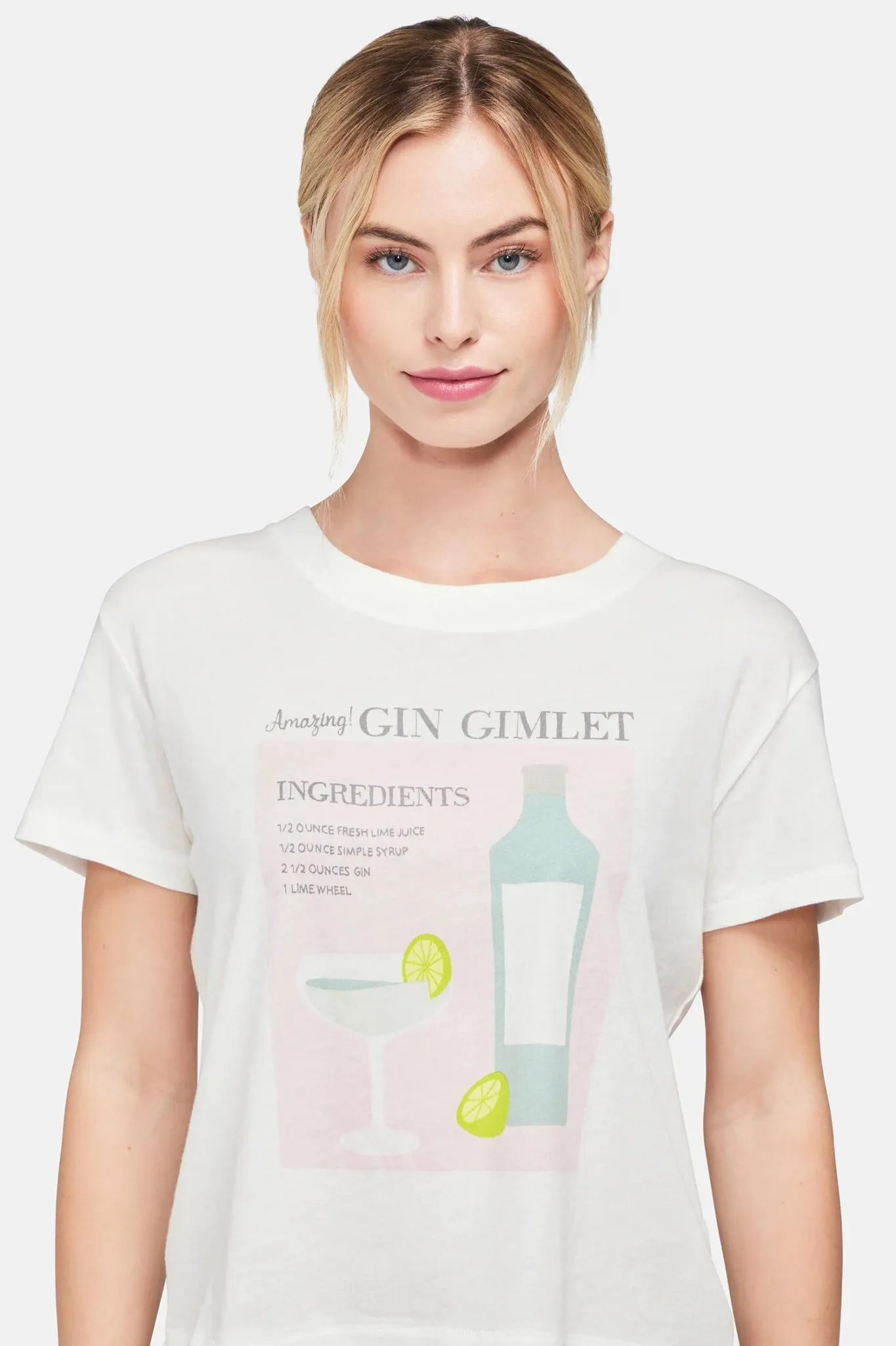 Wildfox Gin Gimlet Charlie Crop Tee