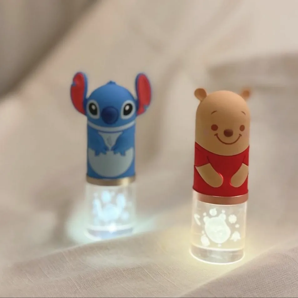 Winnie the Pooh and Stitch 3D Crystal Light