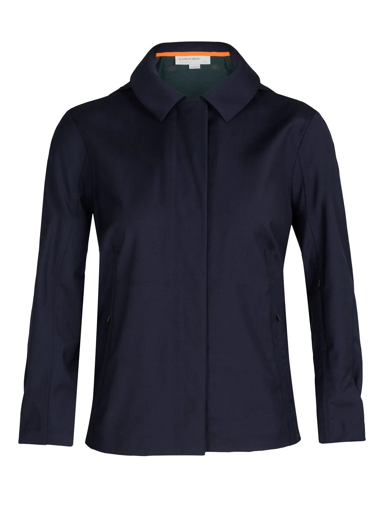 Womens Merino Hooded Jacket - Midnight Navy